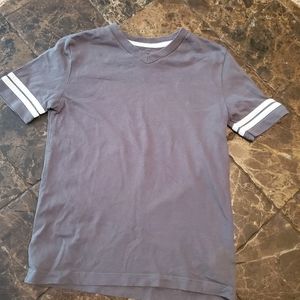 Spotted Zebra Grey White Varsity Stripes S NWOT